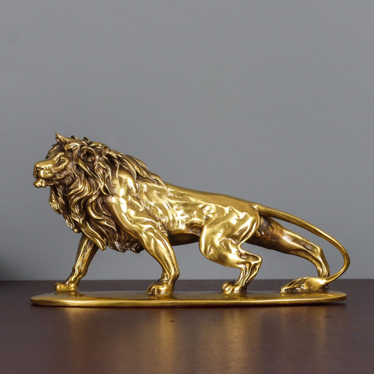 Solid Brass Lion