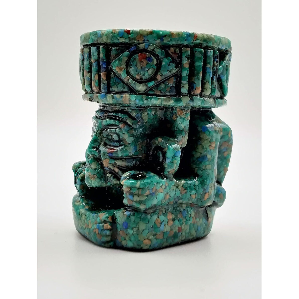 Malachite Huehueteotl Fire God