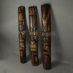 Set of 3 Polynesian Tiki Masks