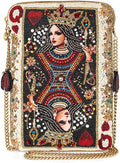 Queen of Hearts Beaded Mini Crossbody Bag