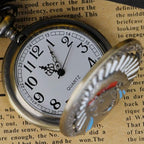 Native American Engraved July 4 Pocket Watch