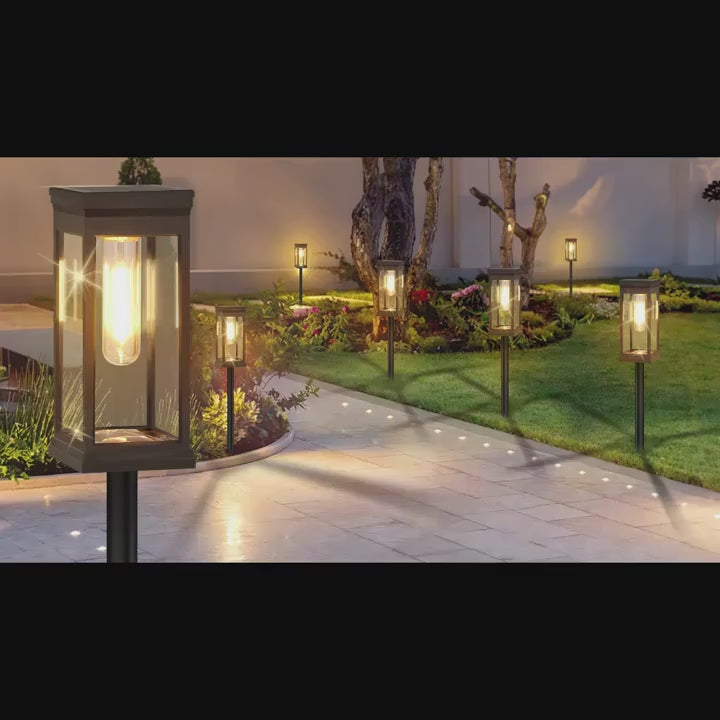 8-Piece Solar Outdoor Garden Light Set