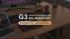 Pro Podcast Mixer and Audio Interface Bundle
