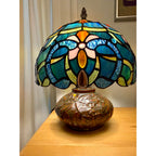 Mini Tiffany-Style Stained Glass Table Lamp