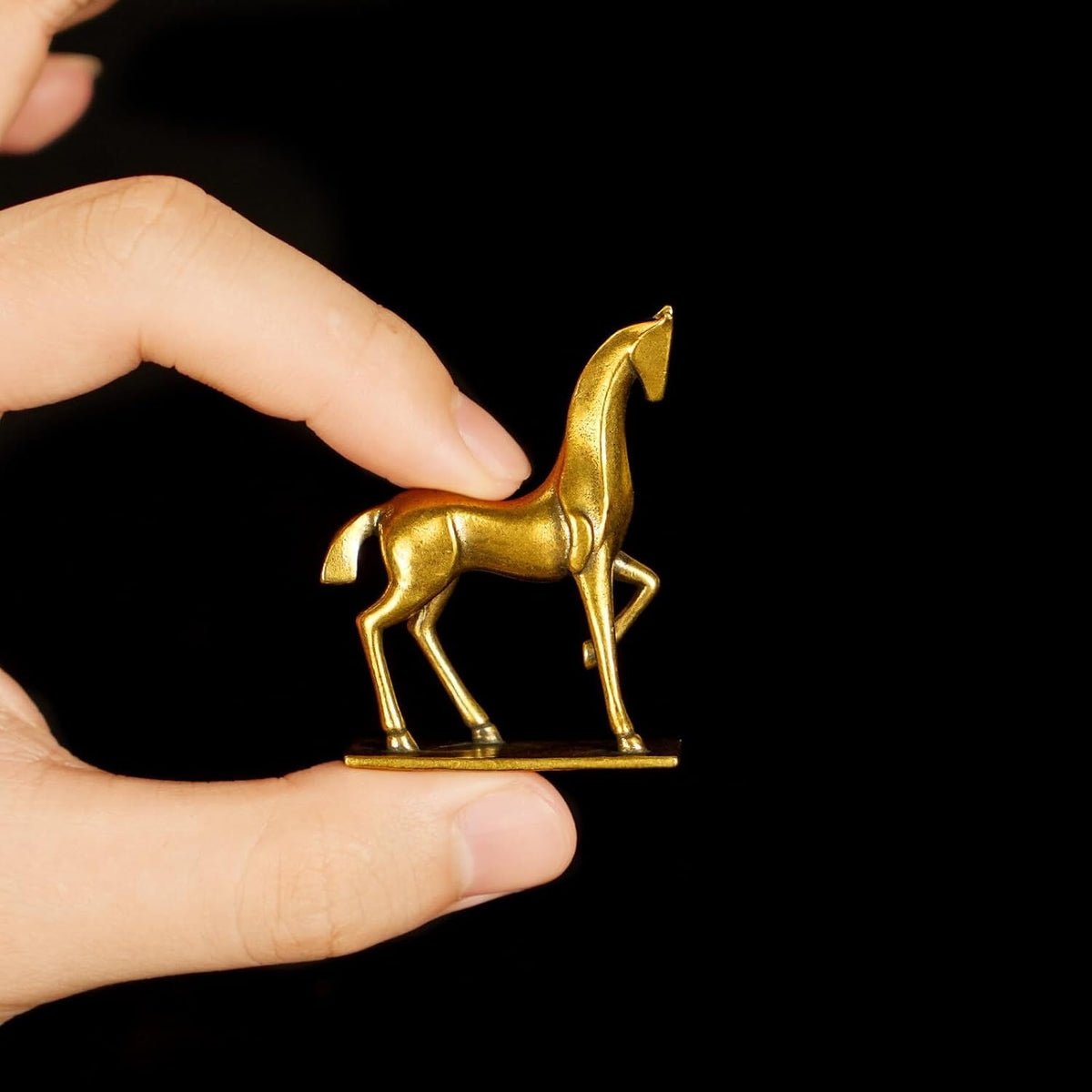 Solid Brass Mini Horse