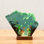 Handmade Ocean Jellyfish & Coral Reef Diorama Night Light