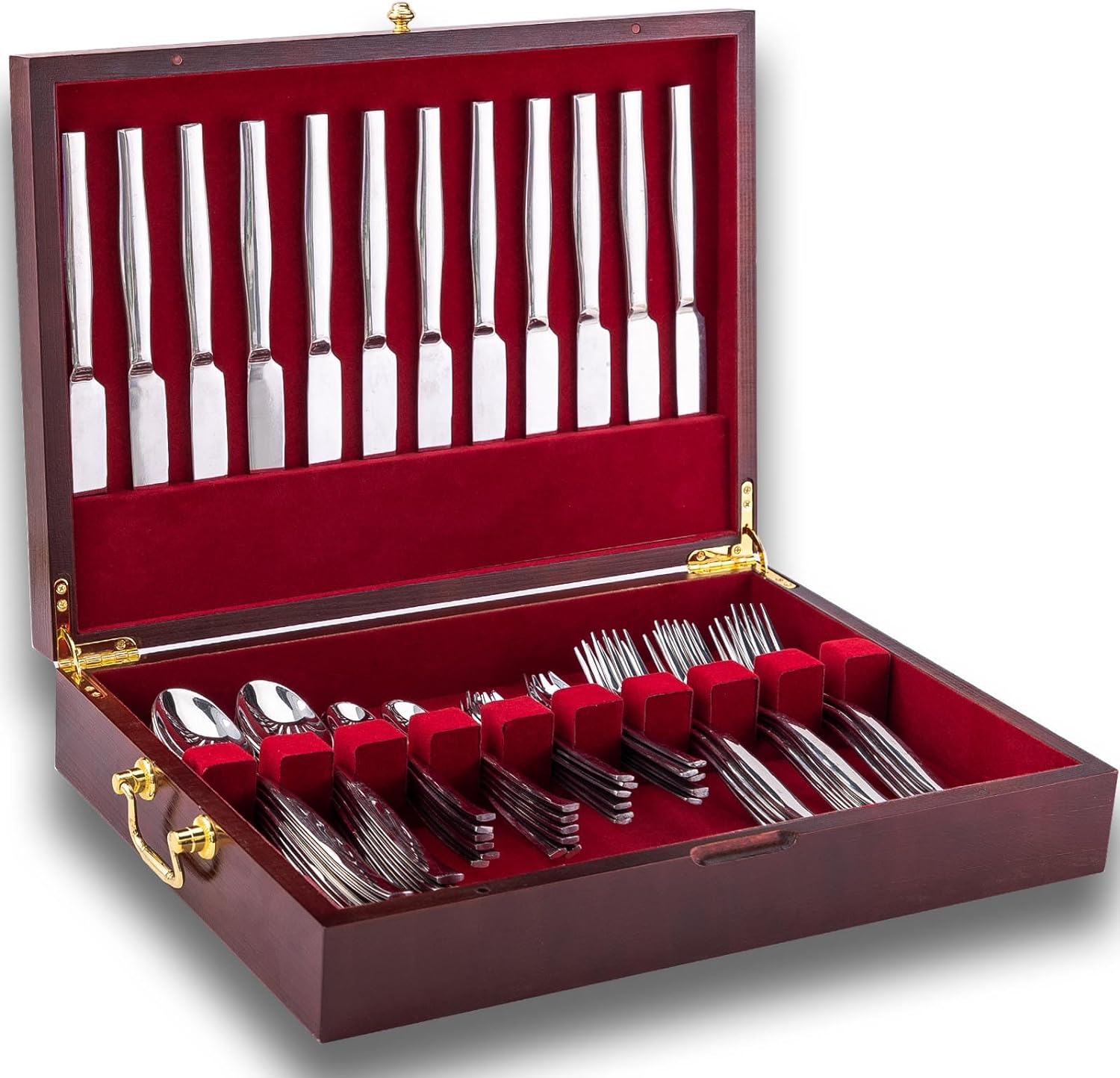 Wooden Silverware Chest