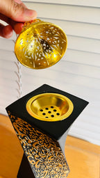 Black Bakhoor Burner