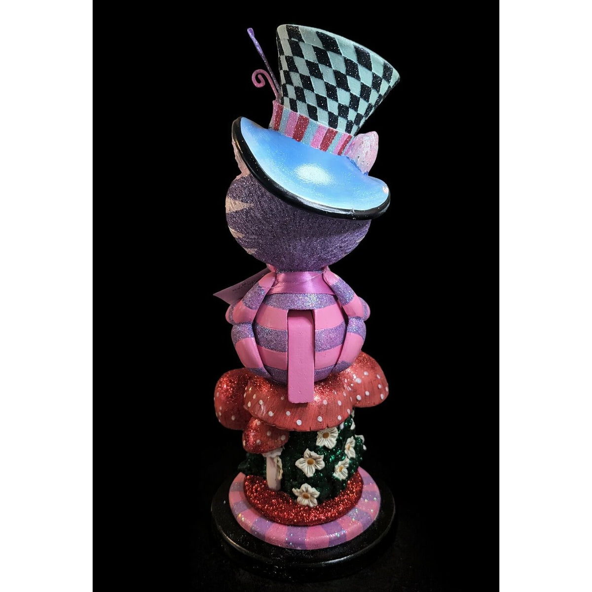 Alice in Wonderland Cat Nutcracker Hand Painted