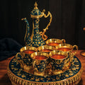 Vintage Turkish Coffee & Tea Pot Set with Swarovski Crystals
