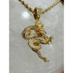 Dragon Pendant 18K Gold-Plated Necklace