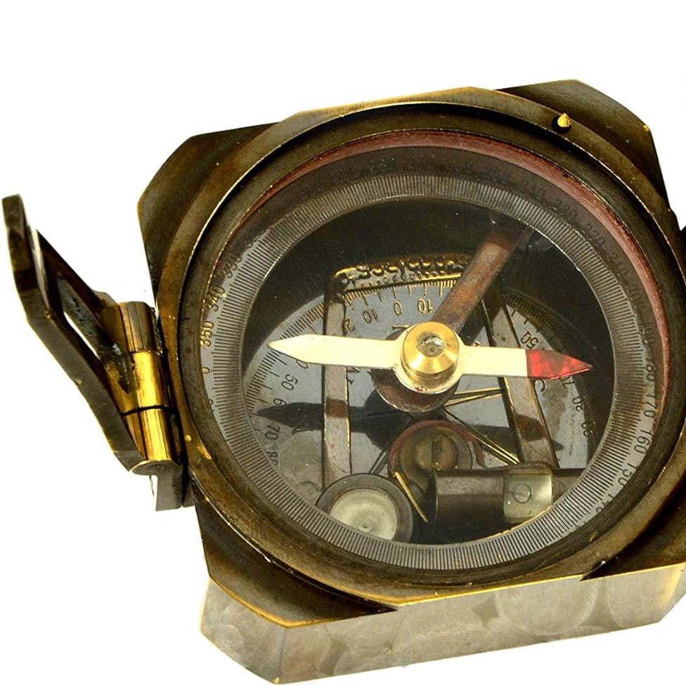Vintage Kelvin & Hughes 1917 Brass Mining Compass