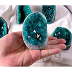 Blue Crystal Geode Mineral Cluster