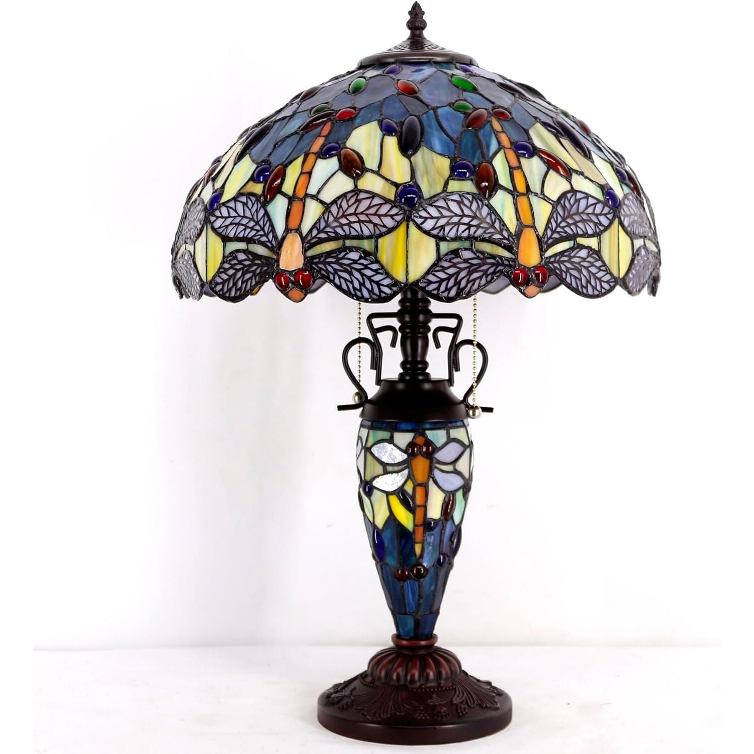 Dragonfly Stained Glass Table Lamp