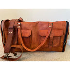 Handmade Genuine Leather Duffel Bag