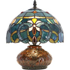 Mini Tiffany-Style Stained Glass Table Lamp