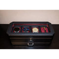 Leather Watch Display Box with Glass Lid and Valet Drawer