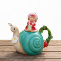 Ceramic Snail Teapot Hand Painted Unique Teapot