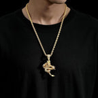 Dragon Pendant 18K Gold-Plated Necklace