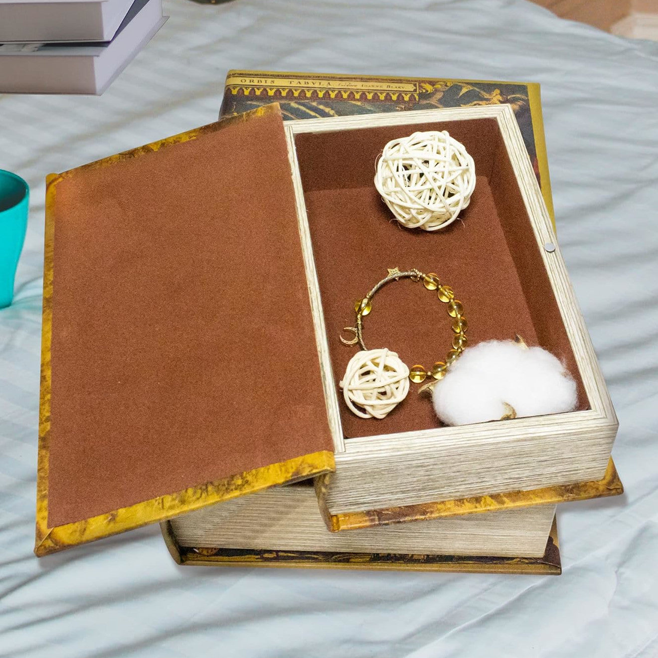 Vintage Book Hidden Safe Storage